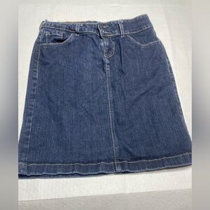 Old Navy Womens Blue  Knee Length Pencil Denim Jean Skirt Size 4